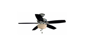 52" Sibley ceiling fan with light- (brushed nickel)