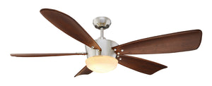 60" Saratoga Ceiling Fan with light (Brushed Nickel) 00885