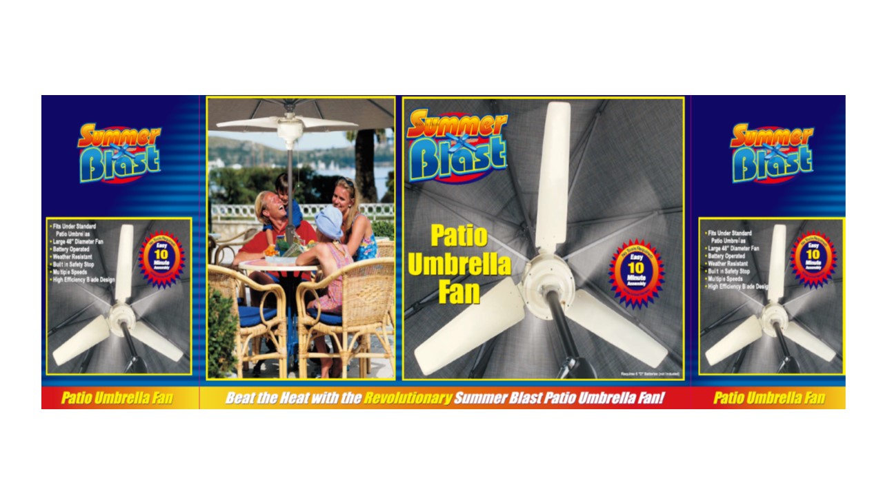 battery operated fan for patio umbrella Patio Umbrella Fan (White) 96101