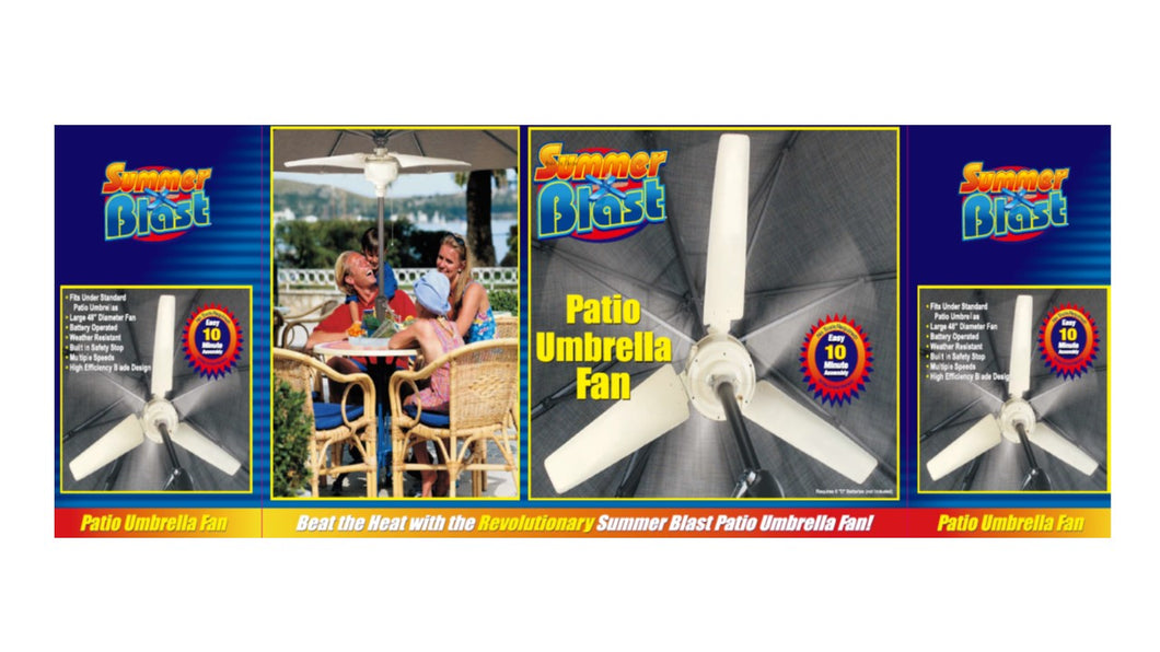 Patio Umbrella Fan (White) 96101