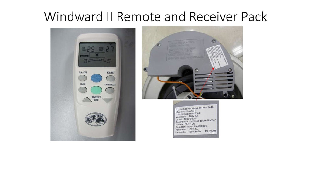 Windward II Remote and Receiver Pack – FansAndParts.com